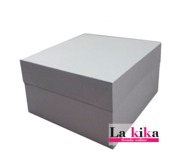 Caja Blanca para Tarta Azucren | 40.6 x 40.6 x 15.2 cm de Altura - Protección y Elegancia