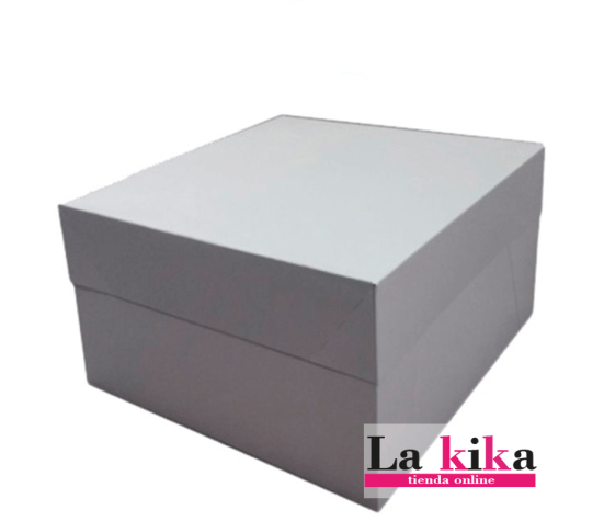 Caja Blanca para Tarta Azucren | 40.6 x 40.6 x 15.2 cm de Altura - Protección y Elegancia