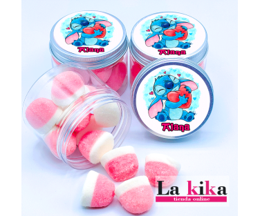 Bote de Chuches Personalizado Stitch | Regalo Original para Cumpleaños