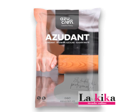 Fondant Azudant Gris 250g | Sin Gluten y Sin Lactosa - Azucren | Lakika.es