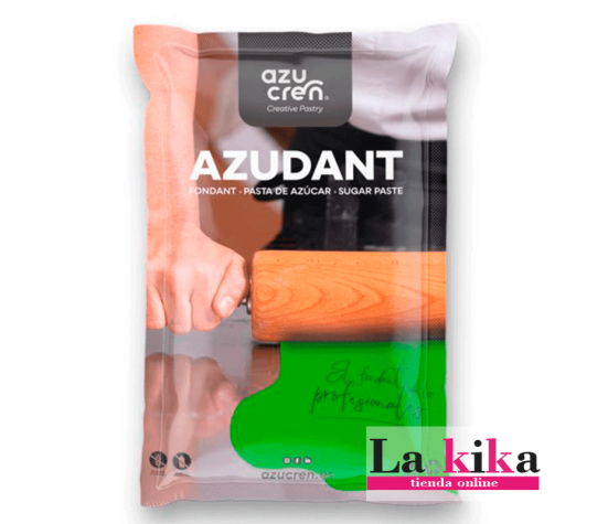 "Azudant Fondant Verde Fluor 1 Kilo - Sin Gluten y Sin Lactosa | Azucren"