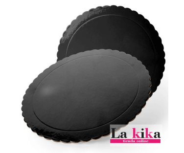 Base Redonda Negra 30 cm Ø x 3 mm - Ideal para Tartas y Repostería | Lakika.es