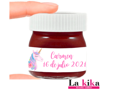 Mini Nutella Personalizada 25g | Cumpleaños Unicornio y Eventos Especiales