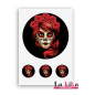 Papel Azúcar Calavera Catrina para Tartas