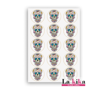 Papel Azúcar Calavera Catrina | Decoración Galletas Sin Gluten | Halloween