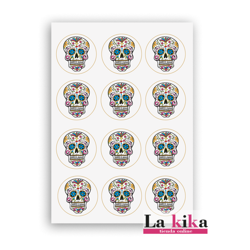 Papel Azúcar Calavera Catrina Para Galletas