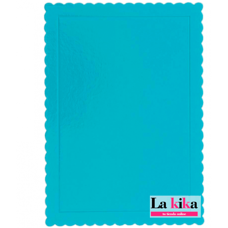 Bandeja Rectangular Extrafuerte para Tartas 30x40 Azul Bebé - Elegante y Resistente