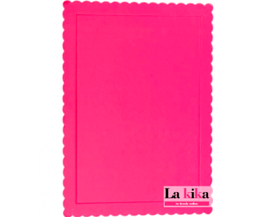 Bandeja Rectangular Extrafuerte para Tartas 35x25 Fucsia - Soporte Resistente y Elegante