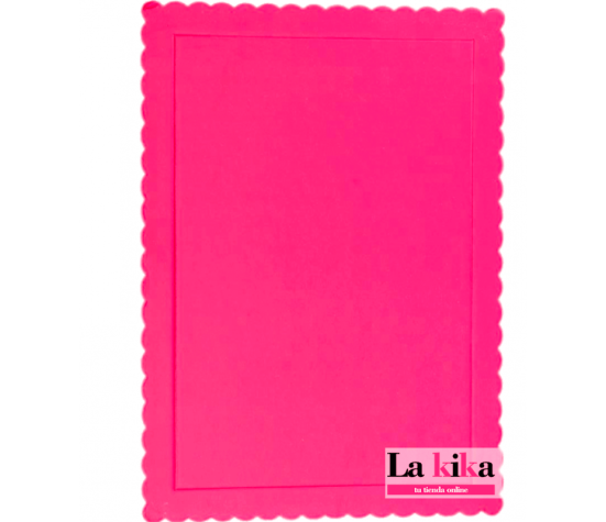 Bandeja Rectangular Extrafuerte para Tartas 30x40 Fucsia - Soporte Resistente y Colorido