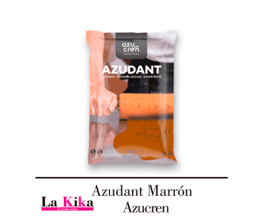 Azudant Fondant Marrón Azucren 250g - Pasta Maleable para Decoración de Pasteles