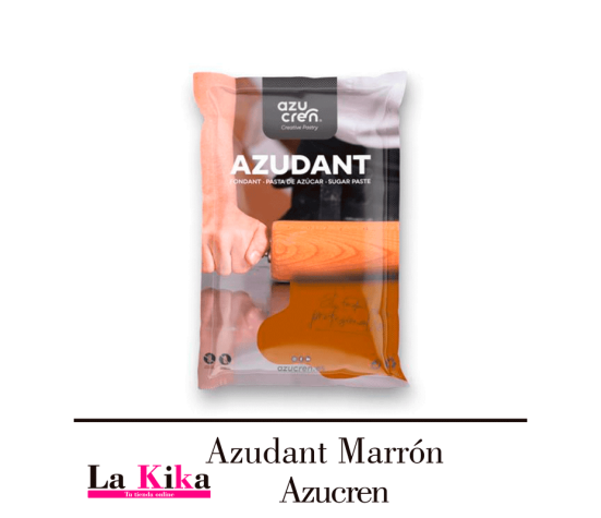 Azudant Fondant Marrón Azucren 250g - Pasta Maleable para Decoración de Pasteles