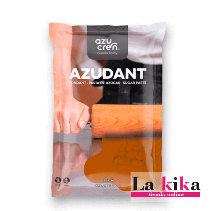 Azudant Fondant Marrón Azucren 250g - Pasta Maleable para Decoración de Pasteles