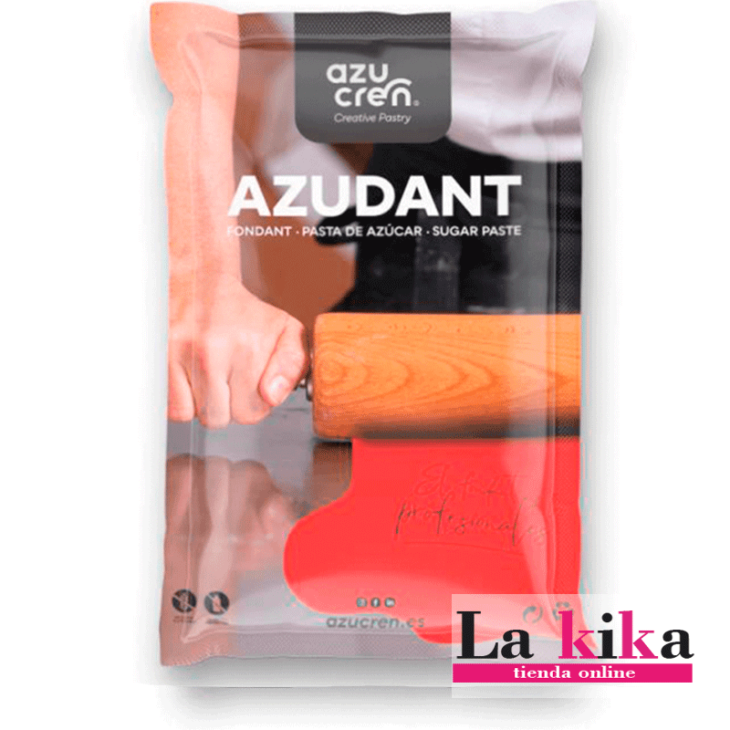 Azudant Fondant Rojo Azucren 250g - Pasta Maleable para Decoración de Pasteles