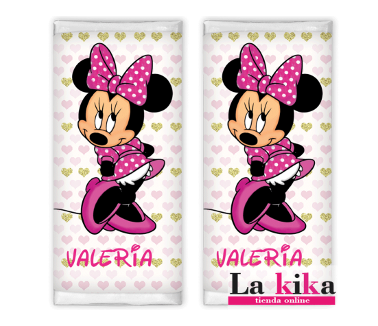 Chocolatinas Nestlé Personalizadas Minnie Mouse Modelo Valeria | Cumpleaños Mágicos