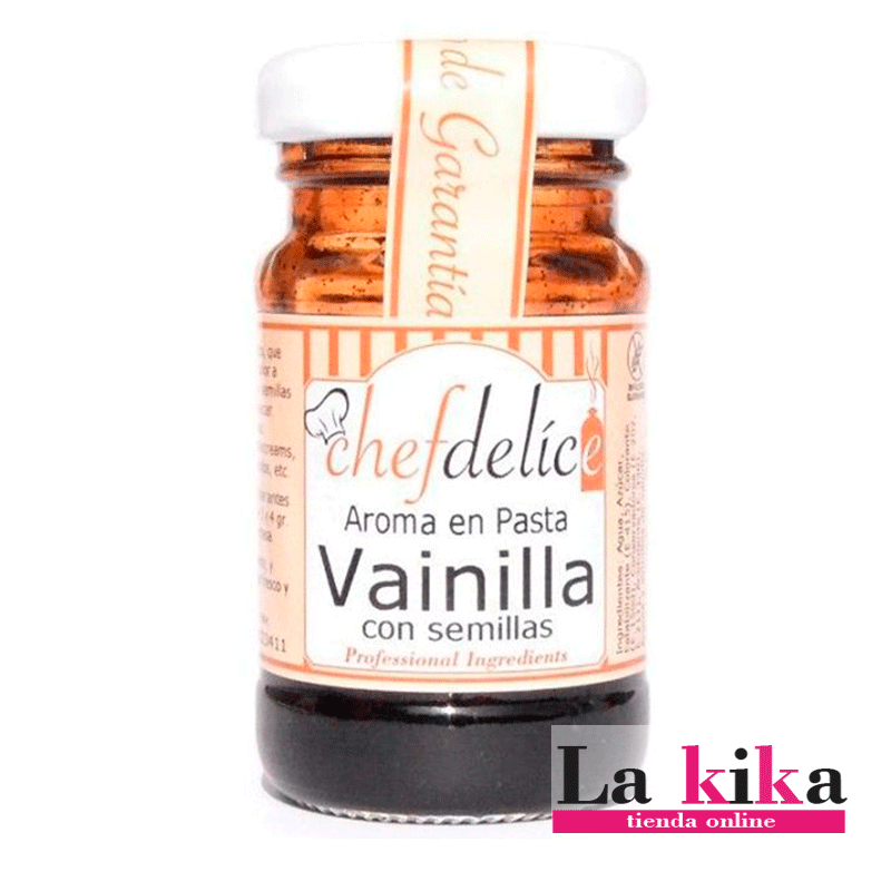 Aroma de Vainilla con Semillas en Pasta 50 g - Sin Gluten - Chefdelíce