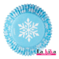 Cápsulas Copos de Nieve Azules Wilton - Pack de 75 para Cupcakes y Muffins