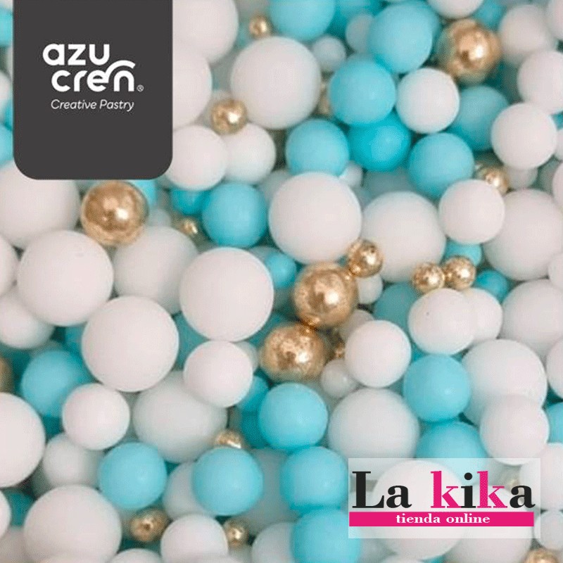 SPRINKLE GOLDEN TURQUOISE 90g AZUCREN – Decoración Comestible para Repostería