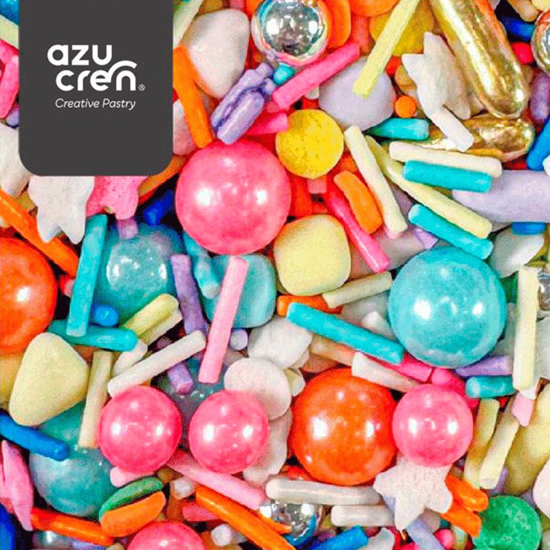 SPRINKLE VIBRANT GALAXY 90g AZUCREN – Decoración Comestible para Repostería