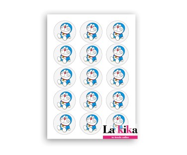 ✅ Papel de Azúcar Doraemon | Sin Gluten | Decoración para Tartas y Cupcakes | Envío 48-72h