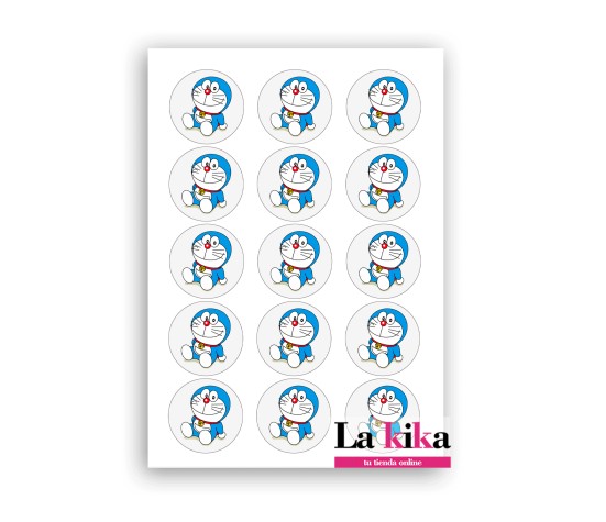 ✅ Papel de Azúcar Doraemon | Sin Gluten | Decoración para Tartas y Cupcakes | Envío 48-72h