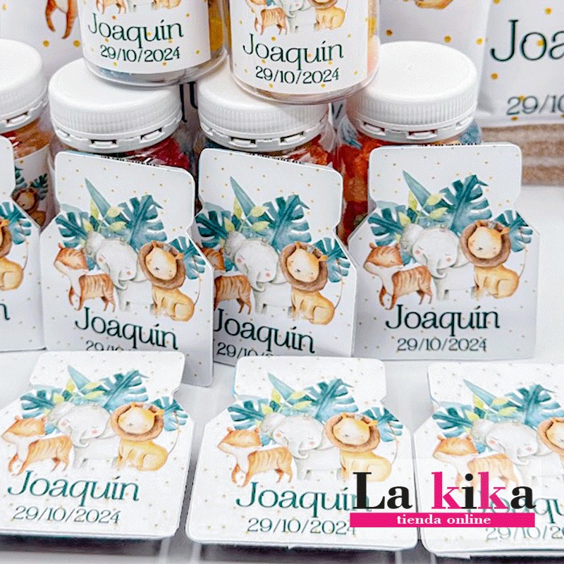 Mini Nutella Personalizada Animales Safari 15g - Detalle Único para Eventos Mini Nutella Personalizada Animales Safari 15g - Detalle Único para Eventos