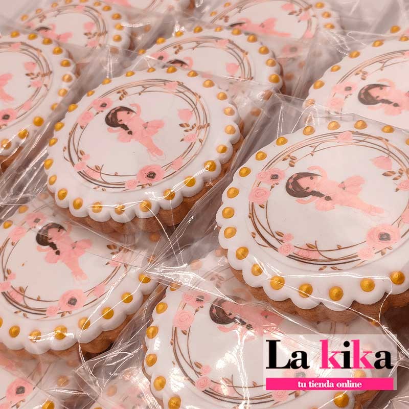Papel de Azúcar para Galletas Comunión Bailarina – Modelo Naia (Pack 15) Papel de Azúcar para Galletas Comunión Bailarina – Modelo Naia (Pack 15)