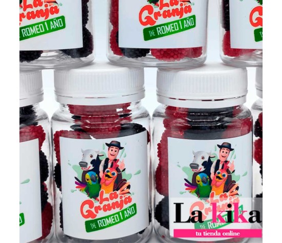 🎁 Bote de Chuches Personalizado La Granja de Zenón | Cumpleaños Infantiles | La Kika