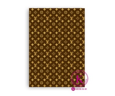 🎂 Papel de Azúcar Louis Vuitton – Decoración Elegante para Tartas Exclusivas ✨