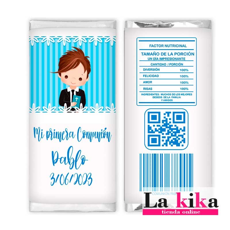 ✨ Chocolatinas Nestlé Personalizadas Comunión Modelo Azul – Dulces Detalles para un Día Inolvidable 💙 ✨ Chocolatinas Nestlé Personalizadas Comunión Modelo Azul – Dulces Detalles para un Día Inolvidable 💙