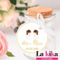 🎀 Etiquetas Personalizadas Comunión – Modelo Iria e María 💒 | Pack de 15 unidades