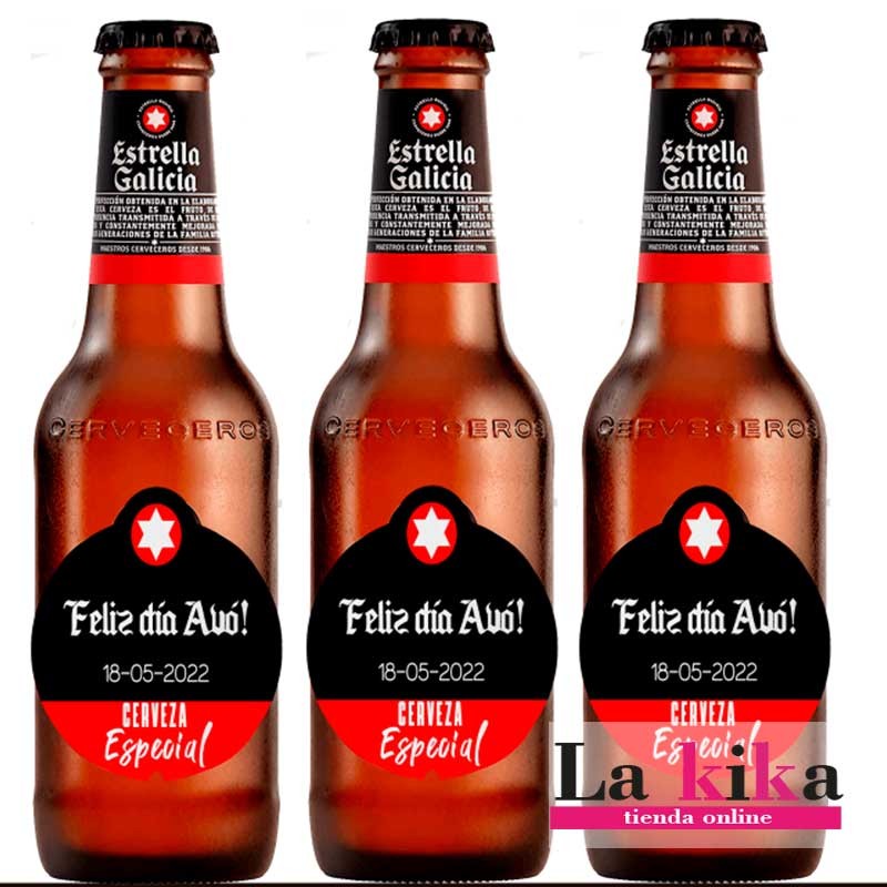 🍺🎉 8 Pegatinas Personalizadas para Cervezas Estrella Galicia – “Feliz Día Abuelo” | Etiquetas Divertidas y Originales 🍺🎉 8 Pegatinas Personalizadas para Cervezas Estrella Galicia – “Feliz Día Abuelo” | Etiquetas Divertidas y Originales
