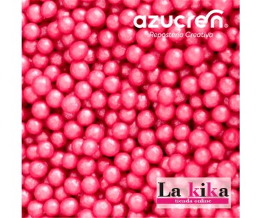 Perlas de Azúcar Rosa Fuerte 4 mm Azúcren – 90 g Decoración Dulce