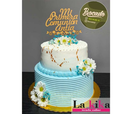 Cake Topper MDF “Mi Primera Comunión Antía” – Lakika.es