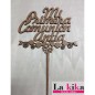 ✨ Topper Personalizado para Primera Comunión en MDF Natural ✨ Topper Personalizado para Primera Comunión en MDF Natural