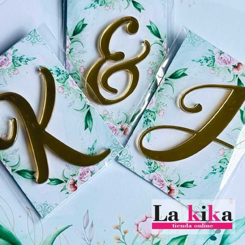 ✨ Iniciales en Metacrilato Espejo Dorado – 5 cm para Eventos Especiales ✨ Iniciales en Metacrilato Espejo Dorado – 5 cm para Eventos Especiales