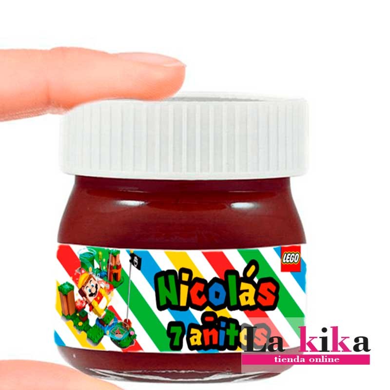 🍫 Mini Nutella Personalizada 25 g – Lego Super Mario Bros