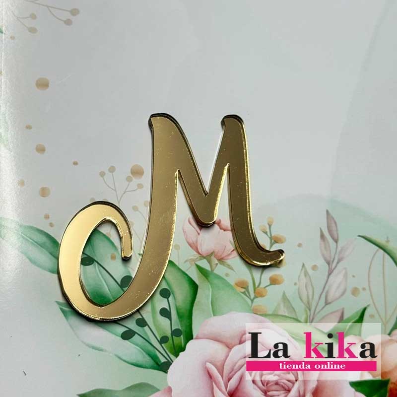 ✨ Iniciales en Metacrilato Espejo Dorado – 7 cm para Eventos Especiales ✨ Iniciales en Metacrilato Espejo Dorado – 7 cm para Eventos Especiales