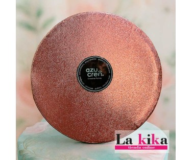 Base Redonda Rosa Oro 30x1,2 cm | Azucren | Calidad Excellent | Envío Rápido