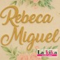 Nombre en Metacrilato Espejo Oro – 15 cm