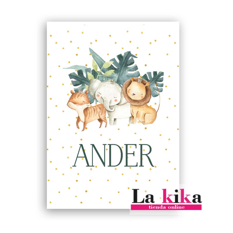 🦁 Papel de Azúcar Sin Gluten Safari Rectangular – Decoración Comestible para Tartas Infantiles 🦁 Papel de Azúcar Sin Gluten Safari Rectangular – Decoración Comestible para Tartas Infantiles