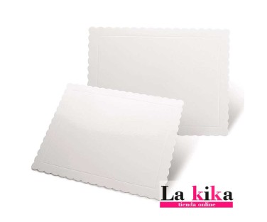 🧁  Bandeja Rectangular Extrafuerte para Tartas 30x40 Blanca