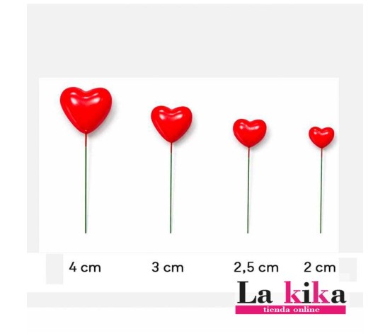 ❤️Set de 20 Corazones Rojos Decorativos para Tartas – San Valentín