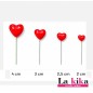 ❤️Set de 20 Corazones Rojos Decorativos para Tartas – San Valentín