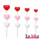 ❤️Set Mix de 30 Corazones Rojos Decorativos para Tartas y Eventos Especiales