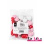 ❤️Set Mix de 30 Corazones Rojos Decorativos para Tartas y Eventos Especiales
