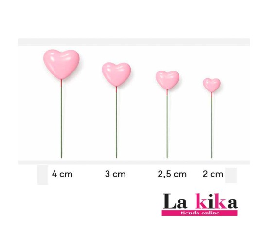 💗Set de 20 Corazones Rosas Decorativos para Tartas y Eventos Especiales (No Comestibles)