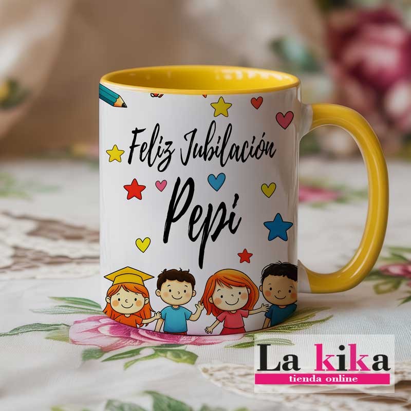 ☕🎉 Taza Personalizada de Jubilación – Un recuerdo para toda la vida 🎉☕