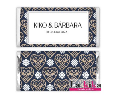 🍫💍 Chocolatinas Nestlé Personalizadas para Boda – Modelo Kiko & Bárbara