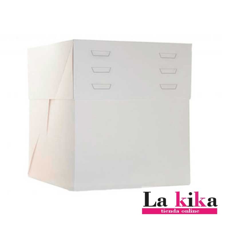 Caja con Altura Ajustable para Tarta 20x20x30 cm – Ideal para Tartas Altas