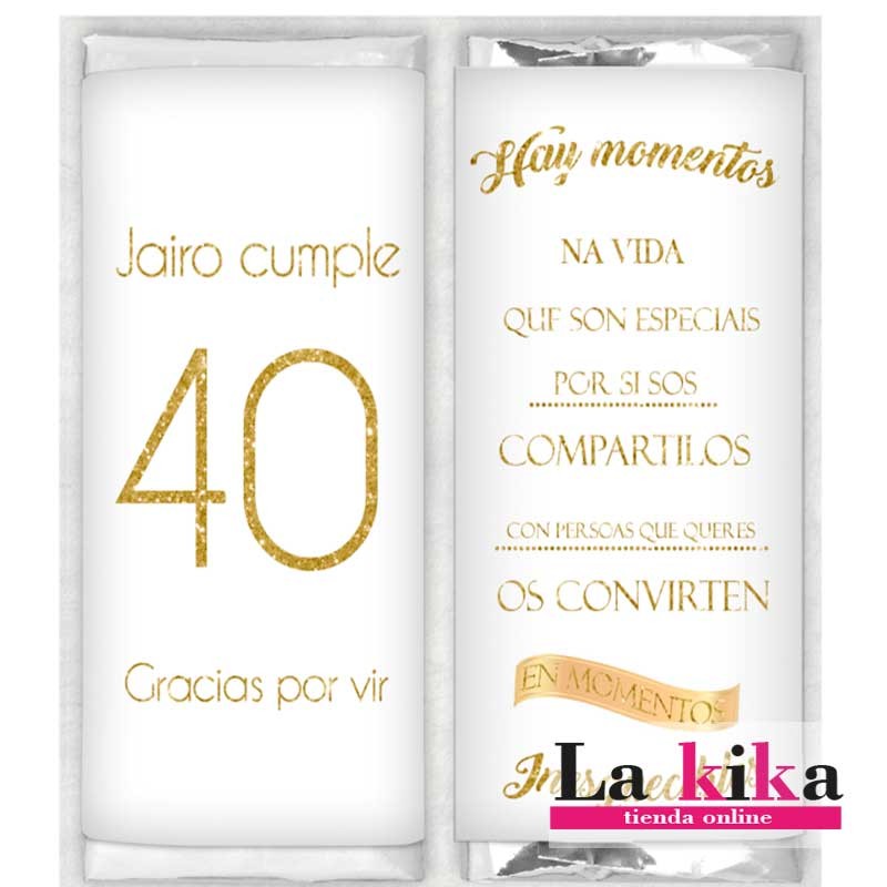🎂 Chocolatinas Personalizadas del 1 al 100 para Cumpleaños – Detalle Original para Hombre y Mujer